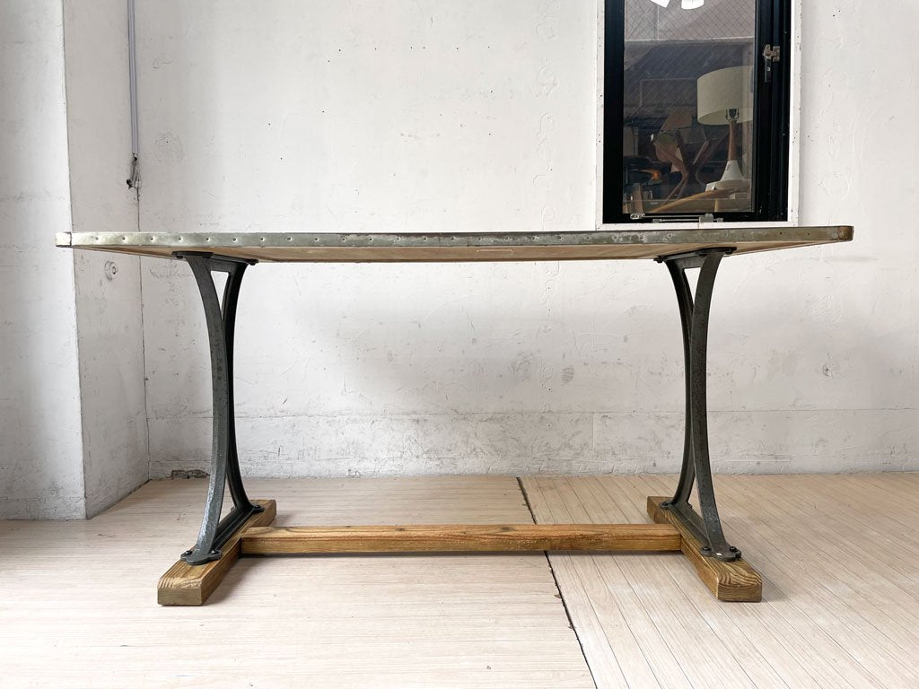 クラッシュゲート CRASH GATE ノットアンティークス Knot antiques シカゴテーブル CHICAGO TABLE ダイニングテーブル 作業台 廃番 参考定価 \84,700- ★