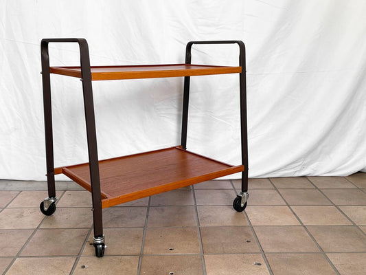 トラックファニチャー TRUCK FURNITURE サービングカート SERVING CART チーク材 キャスターワゴン 廃番 ◇