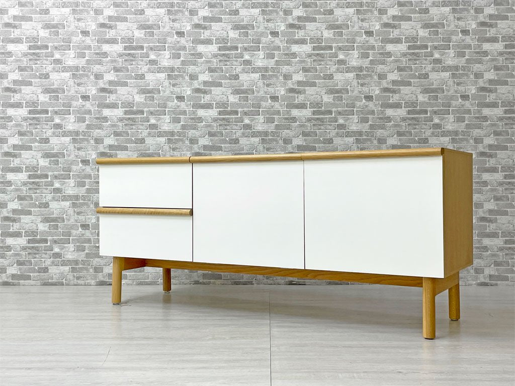 イデー IDEE スティルト サイドボード L STILT SIDEBOARD オーク材 ホワイト W141cm AVボード マリナ・ボーティエ 定価￥99,900- ●