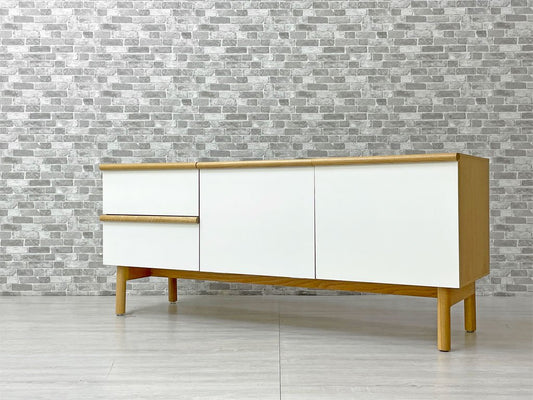 イデー IDEE スティルト サイドボード L STILT SIDEBOARD オーク材 ホワイト W141cm AVボード マリナ・ボーティエ 定価￥99,900- ●