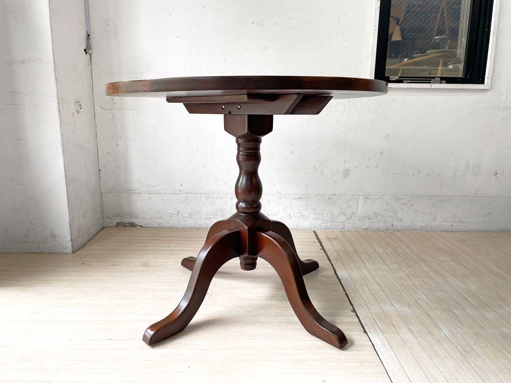 イデア IDEA チューリップ 90R テーブル TULIP 90R TABLE ビーチ材 ウォールナット塗装 ラッカー仕上げ 参考定価：￥49,700- ★