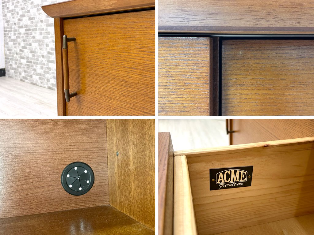 アクメ ファニチャー ACME Furniture ブルックス ローボード BROOKS LOW BOARD AVボード アメリカンビンテージスタイル 参考価格￥132,000- ●