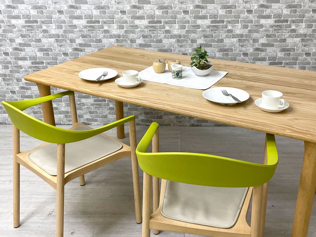 アクタス ACTUS スープダイニングテーブル SOUP DINING TABLE Rレッグ オーク材 W160 参考価格 \159,500- ●