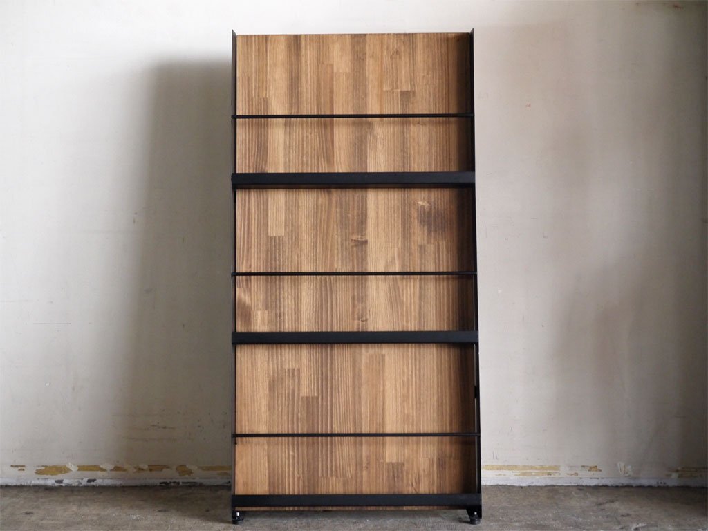 サルク スチールウッドファニチャー SULK steelwood furniture マガジンラック MAGAZINE RACK 本棚 インダストリアル ■