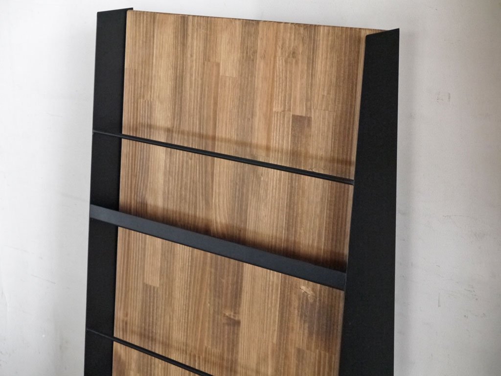 サルク スチールウッドファニチャー SULK steelwood furniture マガジンラック MAGAZINE RACK 本棚 インダストリアル ■