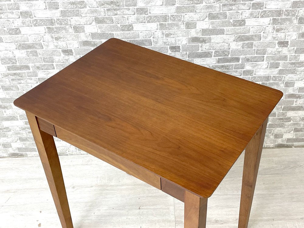 あずま工芸株式会社 ディオーネ ウッドデスク Dione Wood Desk ED-2870 抽斗付き W70cm ウォールナット材 FLYMEe Room取扱い ●