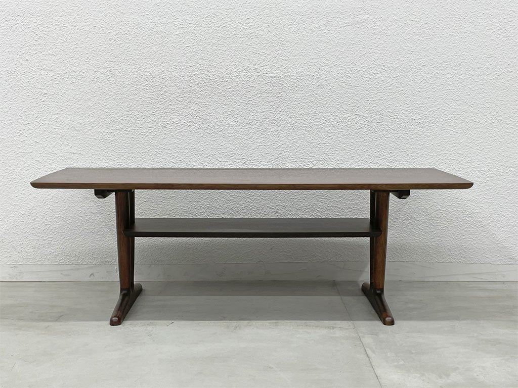 カリモク Karimoku リビングテーブル オーク材 コーヒーテーブル Coffee table モカブラウン TU4460 センターテーブル 定価10万円 〓