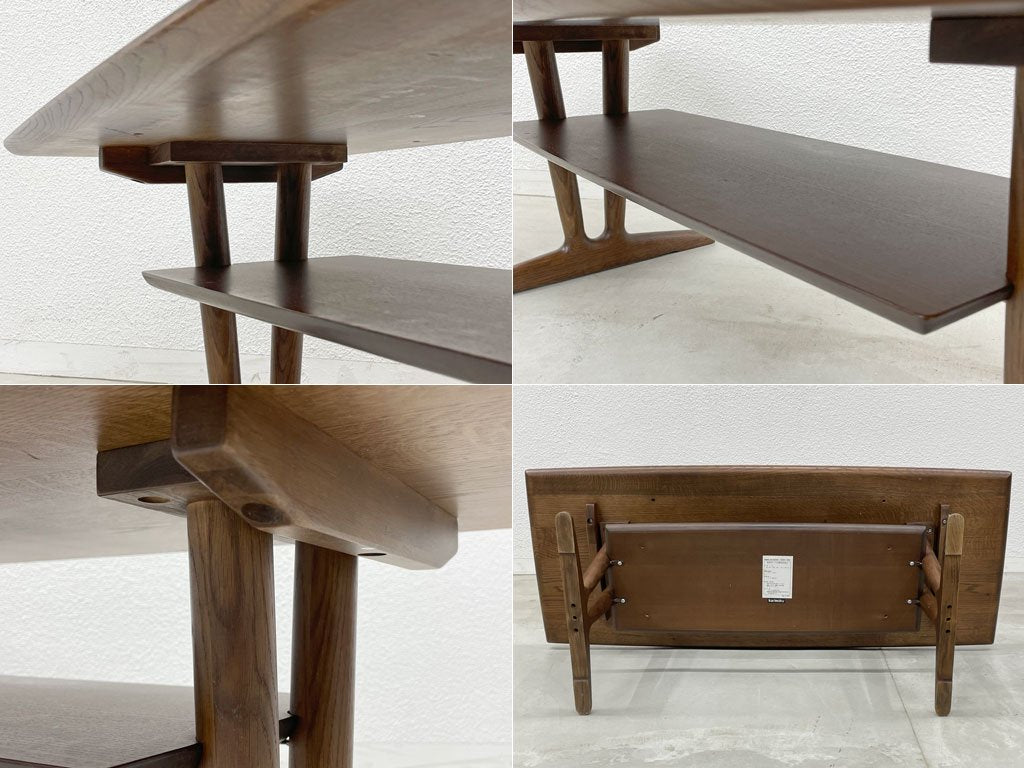 カリモク Karimoku リビングテーブル オーク材 コーヒーテーブル Coffee table モカブラウン TU4460 センターテーブル 定価10万円 〓