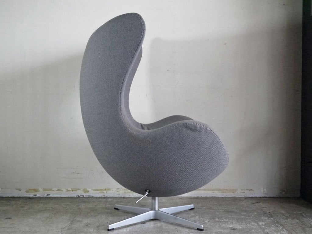 フリッツハンセン Fritz Hansen 3316 エッグチェア EGG CHAIR グレー ファブリック ラウンジチェア アルネ・ヤコブセン デンマーク ■