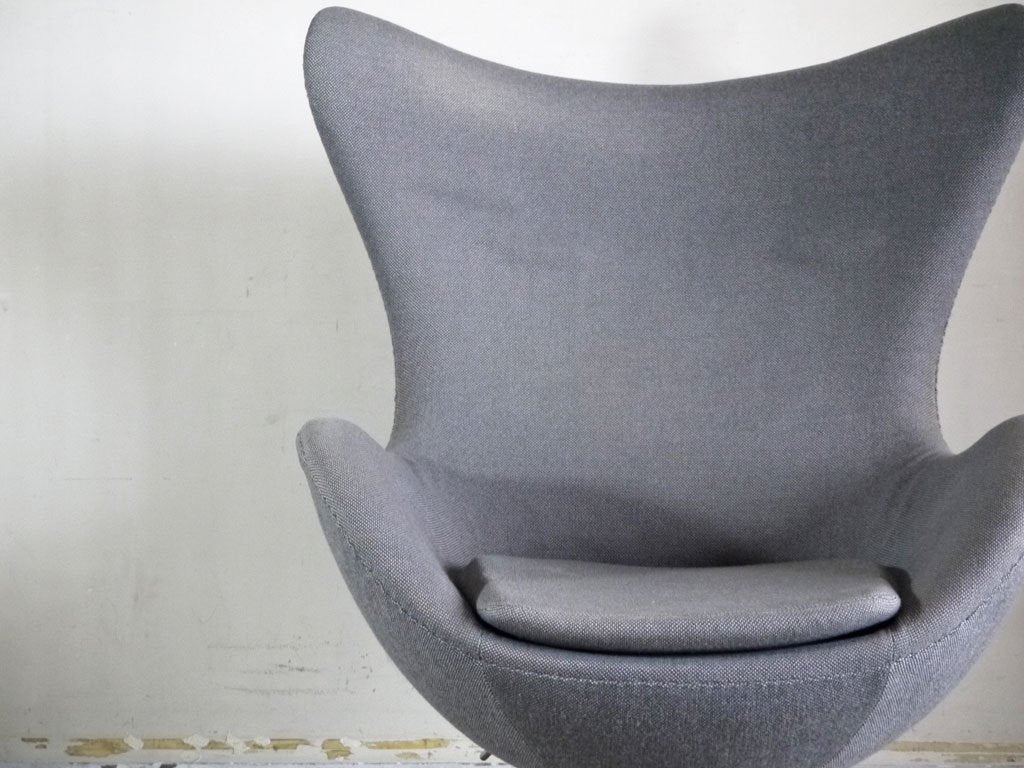 フリッツハンセン Fritz Hansen 3316 エッグチェア EGG CHAIR グレー ファブリック ラウンジチェア アルネ・ヤコブセン デンマーク ■