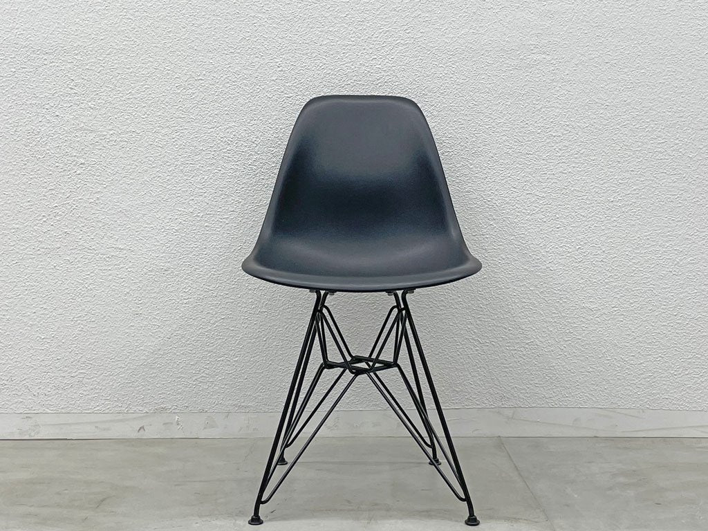 ハーマンミラー Herman Miller サイドシェルチェア 現行 ポリプロピレン エッフェルベース DSR イームズ ブラック〓