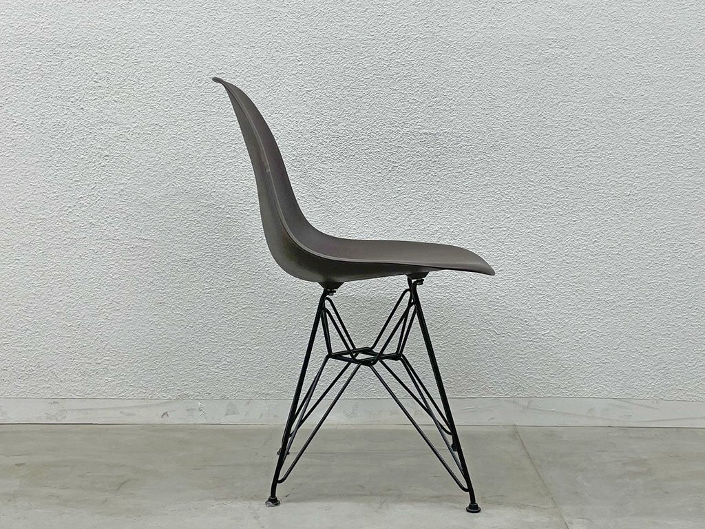 ハーマンミラー Herman Miller サイドシェルチェア DSR エッフェルベース ポリプロピレン製 チョコレートブラウン C&R イームズ Eames ミッドセンチュリー 〓