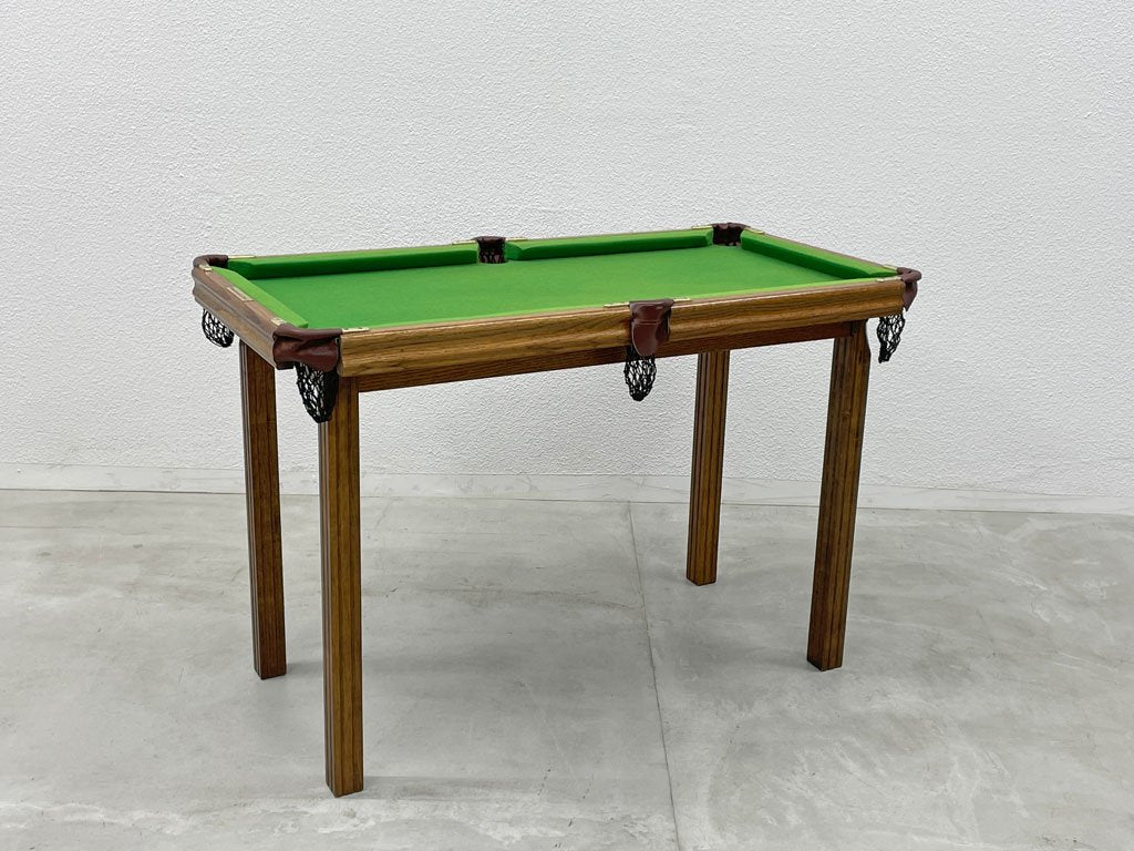 アバクロンビー＆フィッチ Abercrombie & Fitch ミニチュア ビリヤードテーブル Miniature Pool Table ボール キューセット アメリカン雑貨 〓
