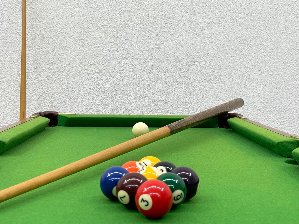 アバクロンビー＆フィッチ Abercrombie & Fitch ミニチュア ビリヤードテーブル Miniature Pool Table ボール キューセット アメリカン雑貨 〓