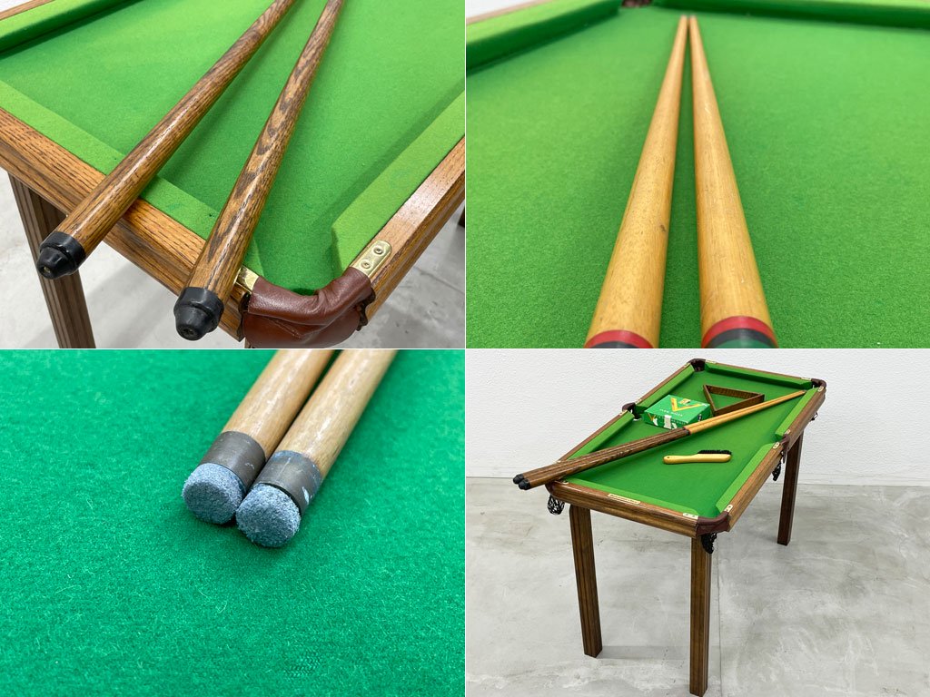 アバクロンビー＆フィッチ Abercrombie & Fitch ミニチュア ビリヤードテーブル Miniature Pool Table ボール キューセット アメリカン雑貨 〓