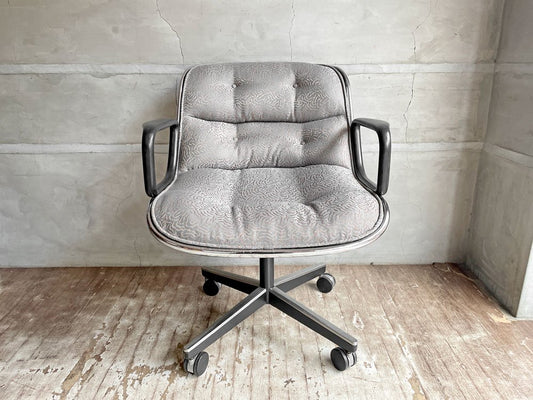 ノル Knoll ポロックチェア Pollock Chair エグゼクティブチェア 4本脚 昇降機能 ファブリック チャールズ・ポロック 名作椅子 ミッドセンチュリー ♪