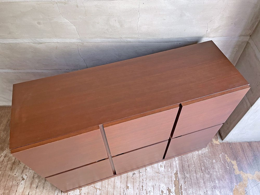 生松工芸 コンフォートスタイル Comfort Style ペルル 120 キャビネット サイドボード ウォールナット 3列2段 定価￥59,800- ♪