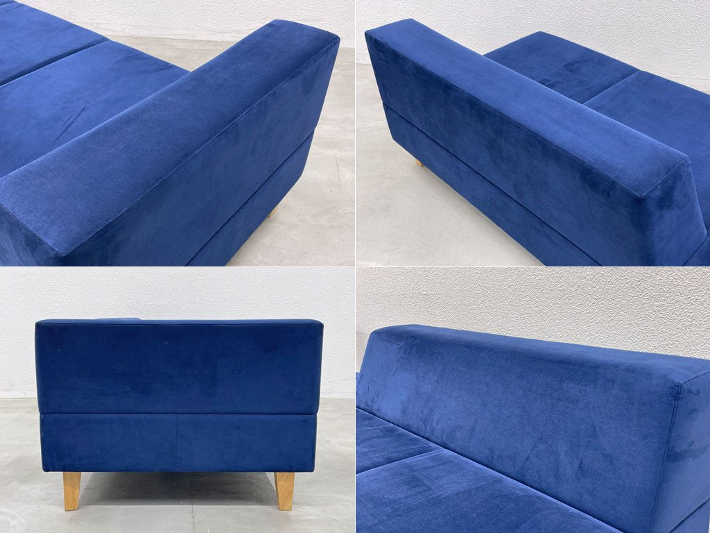 フランネルソファ FLANNEL ピヴォ 3シーター 片アームソファ PIVO ONE ARM SOFAソファ + オットマン モダンデザイン ソファ専門店 総額 約30万円 〓