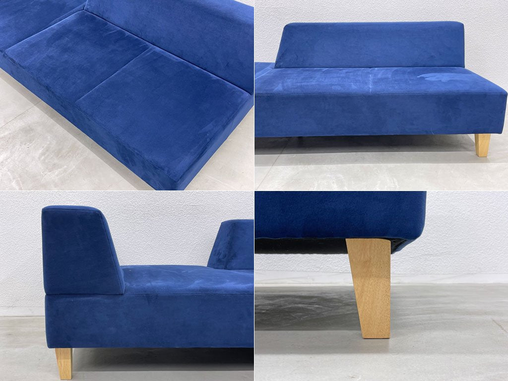 フランネルソファ FLANNEL ピヴォ 3シーター 片アームソファ PIVO ONE ARM SOFAソファ + オットマン モダンデザイン ソファ専門店 総額 約30万円 〓