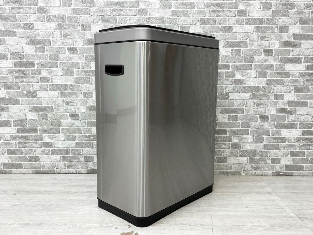 EKO ゴミ箱 EK9277MT ダストボックス 縦型 イーケーオー 自動感知 オートセンサービン 自動開閉フタ ふた付き ステンレス製 シルバー ●