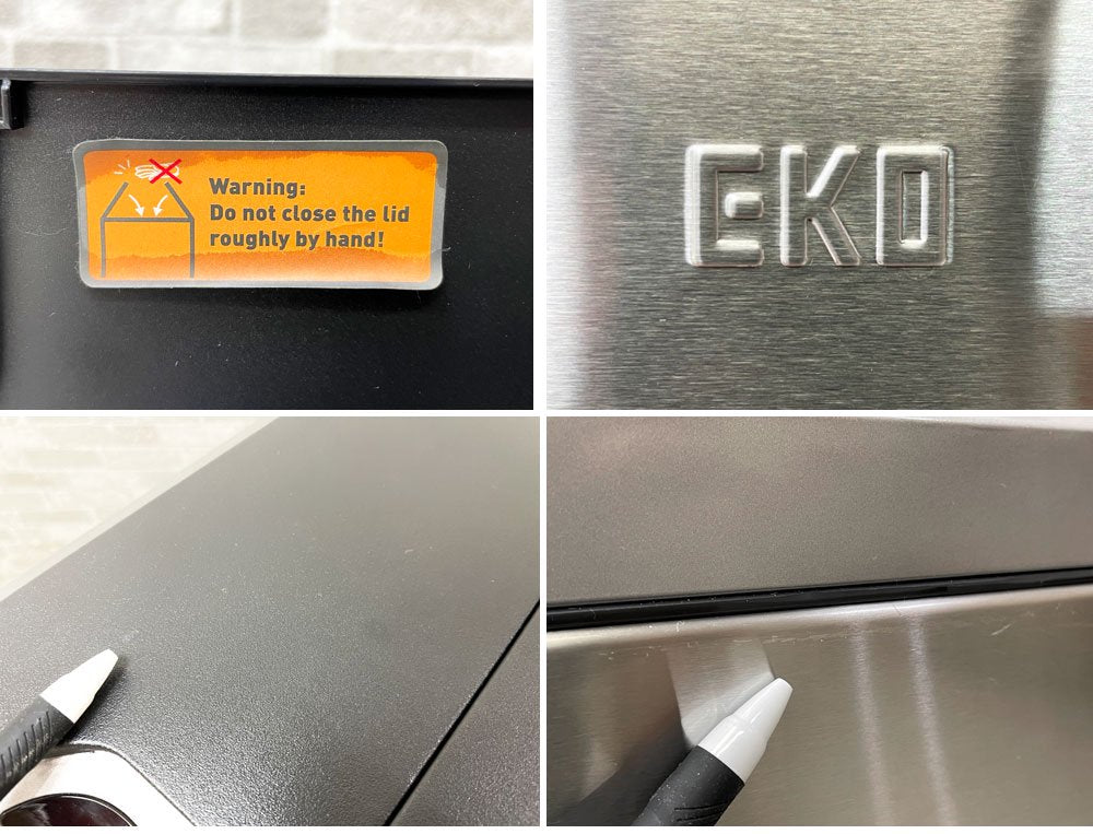 EKO ゴミ箱 EK9277MT ダストボックス 縦型 イーケーオー 自動感知 オートセンサービン 自動開閉フタ ふた付き ステンレス製 シルバー ●