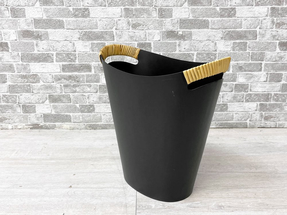 オルスコフ ORSKOV スチールペーパーバスケット Steel Paper Basket スチール 籐巻きハンドル ブラック グレテ・バンク ダストボックス 北欧 デンマーク ●