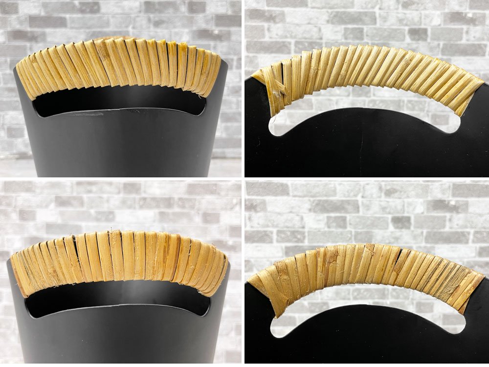 オルスコフ ORSKOV スチールペーパーバスケット Steel Paper Basket スチール 籐巻きハンドル ブラック グレテ・バンク ダストボックス 北欧 デンマーク ●