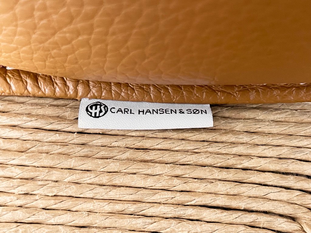 カールハンセン＆サン Carl Hansen & Son Yチェア 専用チェアクッション ゴールデンブラウン レザー 定価￥16,500- ◇