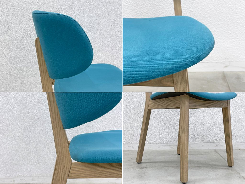 カリガリス Calligaris クレール Claire ダイニングチェア タモ材 アクアマリン Orlandini Design イタリア 北欧デザイン 参考価格51,591円 展示品相当 B 〓