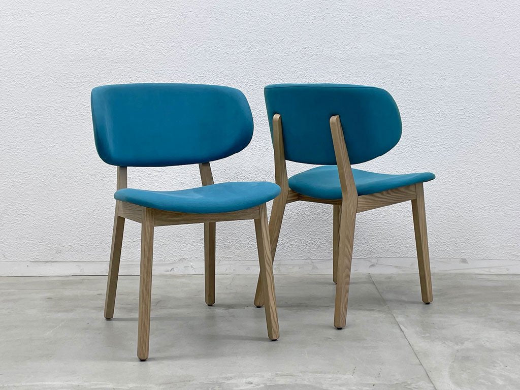 カリガリス Calligaris クレール Claire ダイニングチェア タモ材 アクアマリン Orlandini Design イタリア 北欧デザイン 参考価格51,591円 展示品相当 B 〓