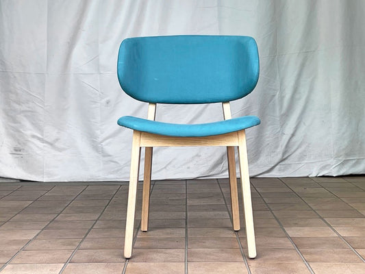 カリガリス Calligaris クレール Claire ダイニングチェア タモ材 アクアマリン Orlandini Design イタリア 北欧デザイン 参考価格51,590円 美品 A ◇