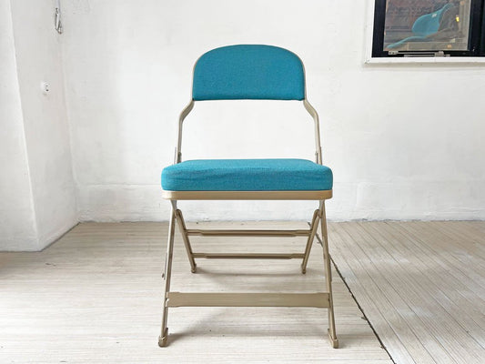 クラリン CLARIN フォールディングチェア FOLDING CHAIR フルクッション 折り畳み ティールカラー US家具 P.F.S.取扱 定価￥30,800- ★