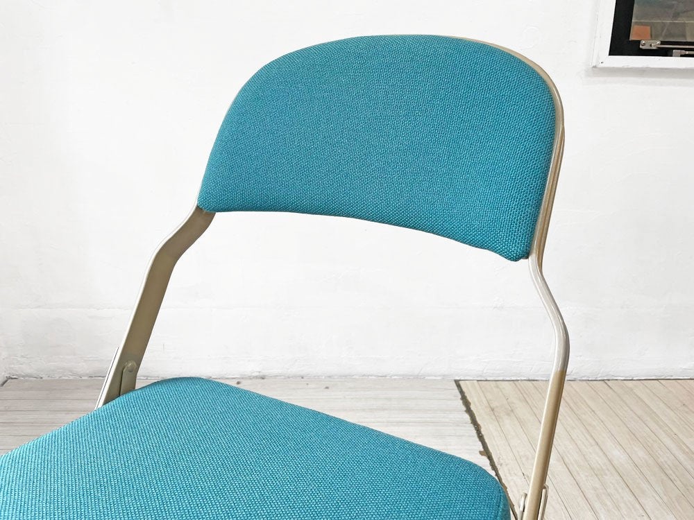 クラリン CLARIN フォールディングチェア FOLDING CHAIR フルクッション 折り畳み ティールカラー US家具 P.F.S.取扱 定価￥30,800- ★