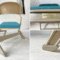 クラリン CLARIN フォールディングチェア FOLDING CHAIR フルクッション 折り畳み ティールカラー US家具 P.F.S.取扱 定価￥30,800- ★