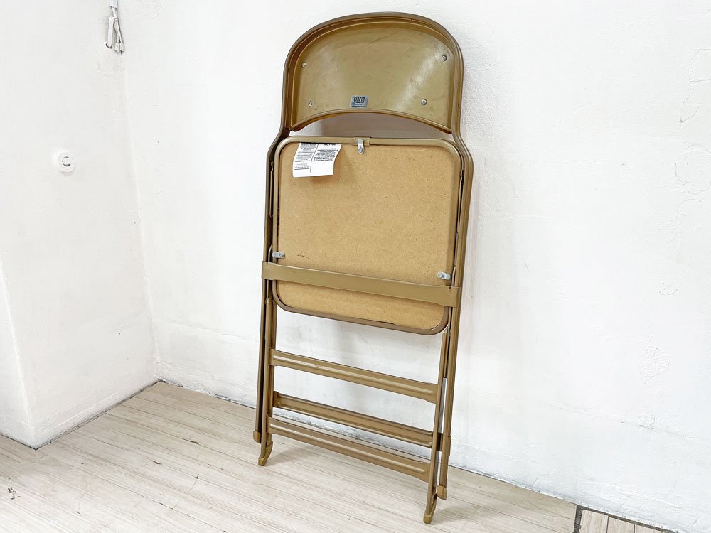 クラリン CLARIN フォールディングチェア FOLDING CHAIR フルクッション 折り畳み アンバーカラー US家具 P.F.S.取扱 定価￥30,800- ★