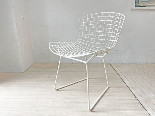 ノル Knoll 420 サイドチェア 420 Side chair ワイヤーチェア ホワイト ハリー・ベルトイア ミッドセンチュリー 名作椅子 ビンテージ ★