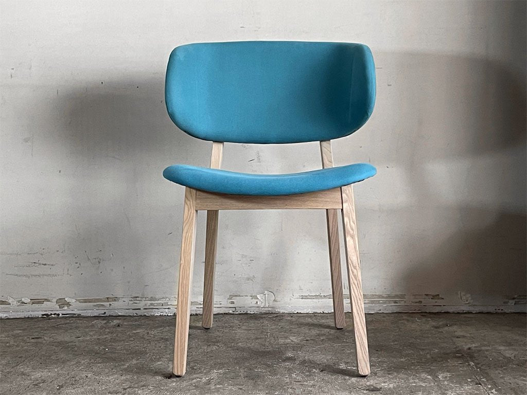 カリガリス Calligaris クレール Claire ダイニングチェア タモ材 アクアマリン Orlandini Design イタリア 北欧デザイン 美品 B ■