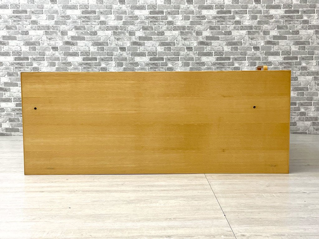 ラボファ Labofa ビーチ材 蛇腹扉 キャビネット ストレージ 鍵付き デンマーク製 北欧家具 台座なし B ●