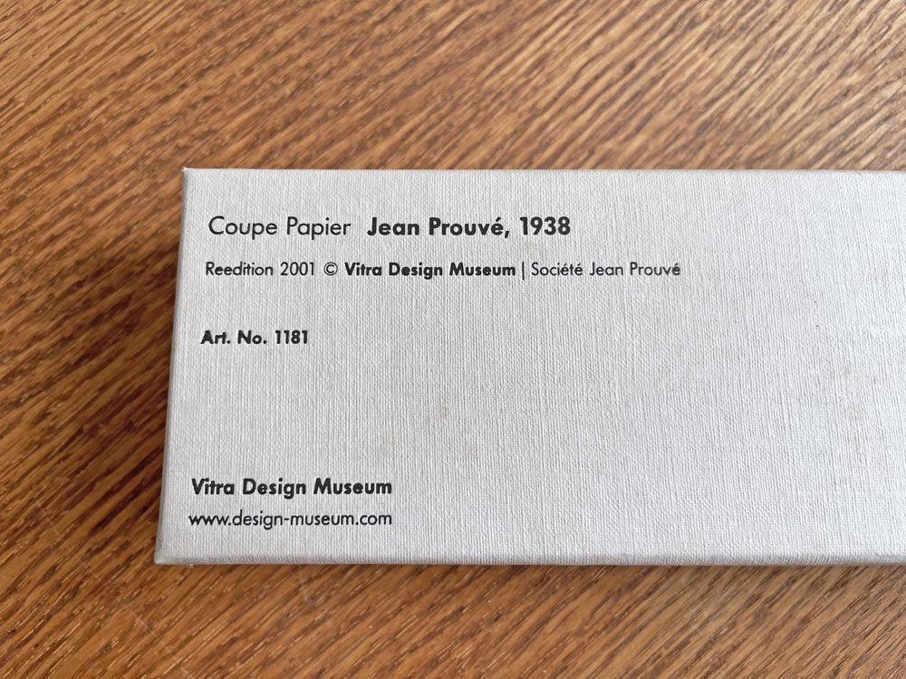 ヴィトラデザインミュージアム Vitra Design Museum クープパピエ Coupe Papier レターオープナー ペーパーナイフ ジャン・プルーヴェ 定価￥18,700- ♪