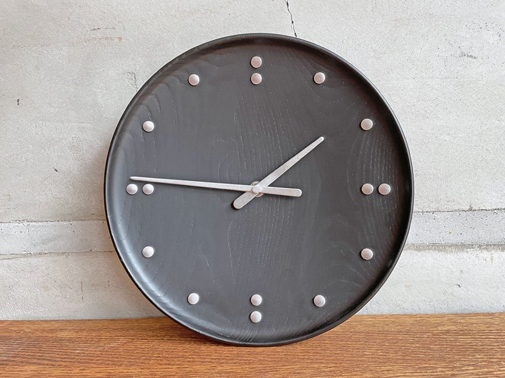 アーキテクトメイド ARCHITECTMADE FJ Clock 781 ウォールクロック 掛け時計 ブラック フィン・ユール Φ25cm 定価￥59,400- ♪