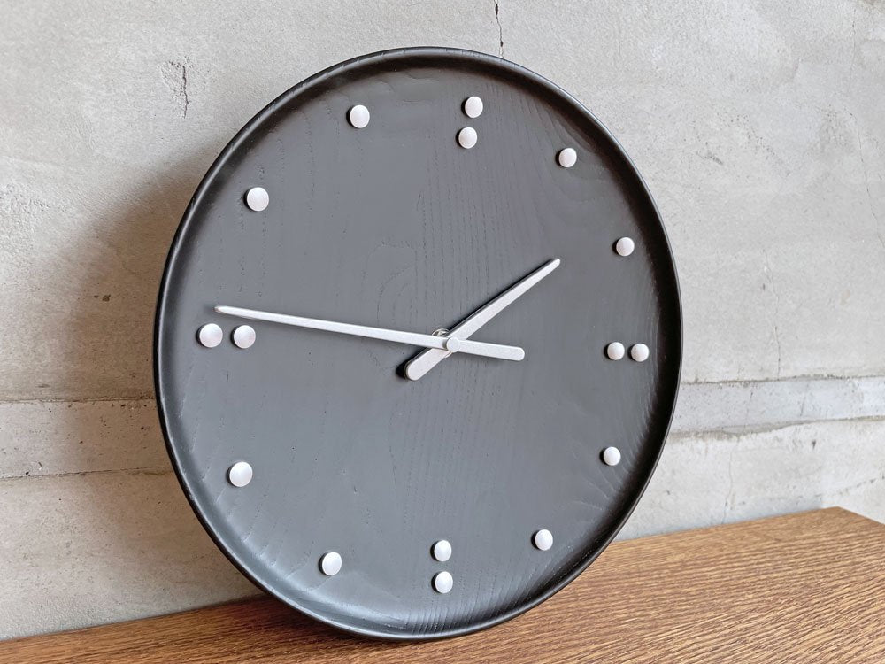 アーキテクトメイド ARCHITECTMADE FJ Clock 781 ウォールクロック 掛け時計 ブラック フィン・ユール Φ25cm 定価￥59,400- ♪