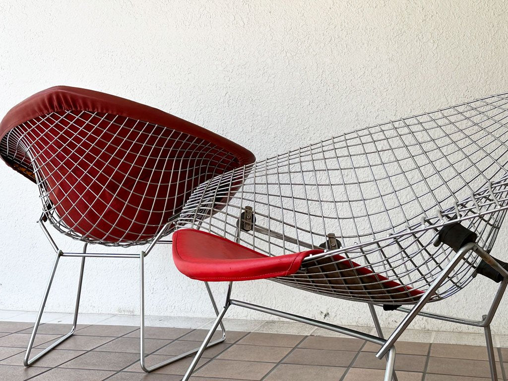 ノル Knoll ダイヤモンドチェア Diamond Chair ラージ ハリー ベルトイア ミッドセンチュリーモダン ビンテージ ◇