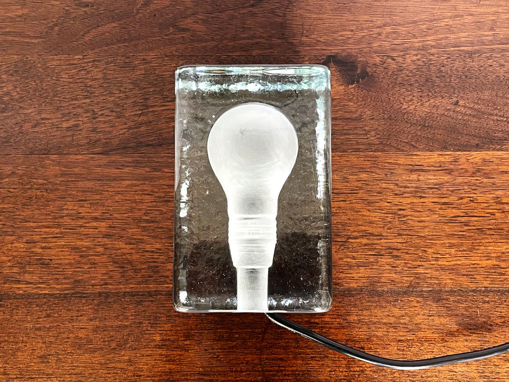 デザインハウスストックホルム DESIGN HOUSE Stockholm ブロックランプ BLOCK LAMP クリア Lサイズ ハッリ・コスキネン MoMA 初期 ポルトガル製◇