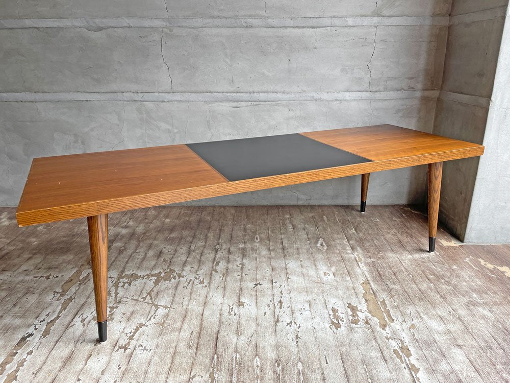 USビンテージ コーヒーテーブル センターテーブル ウォールナット×オーク メラミン天板 W137 ミッドセンチュリー ACME Furniture取り扱い ♪