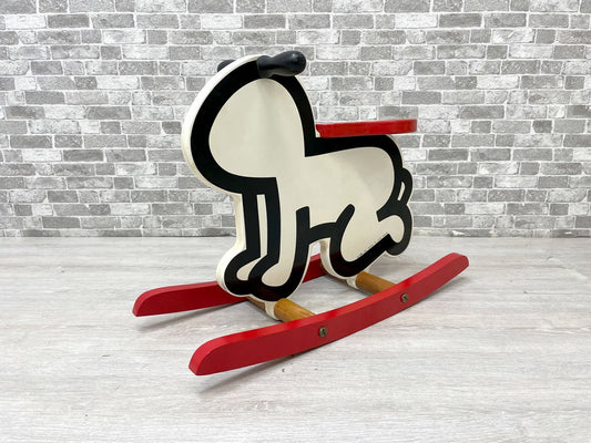 キース・へリング Keith Haring ビンテージ ロッキングホース 木馬 ラディアント・ベイビー Radiant Baby ●