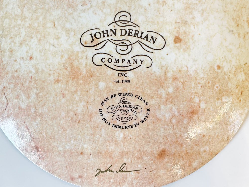 ジョンデリアン JOHN DERIAN デコパージュプレート 飾り皿 家具 Φ21cm アッシュペーフランス H.P. FRANCE 取扱 ◎