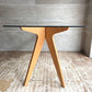 イーアンドワイ E＆Y ペガサス ダイニングテーブル PEGASUS DINING TABLE N-BE W140 ビーチ材プライウッド×ガラストップ 参考定価￥154,000- ♪