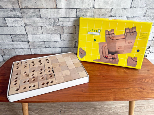 キュボロ CUBORO スタンダード 54ピース ビー玉3個 積木 知育玩具 旧パッケージ 箱付き スイス ●