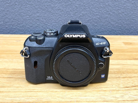 オリンパス OLYMPUS デジタル一眼レフカメラ E-410 標準ズームレンズキット+デジタル35ｍｍマクロレンズ 電源付属品 取説 完動品 〓