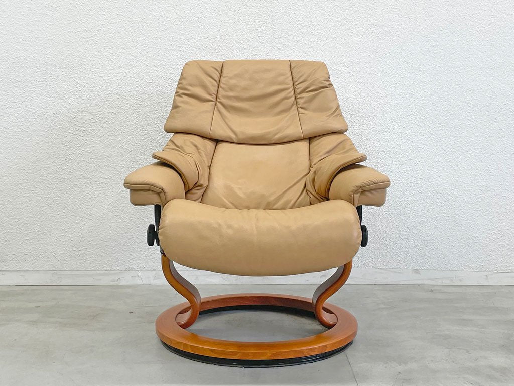 エコーネス EKORNES レノ RENO ストレスレスチェア stressless リクライニングチェア＆オットマン付 ＆オットマン付 〓